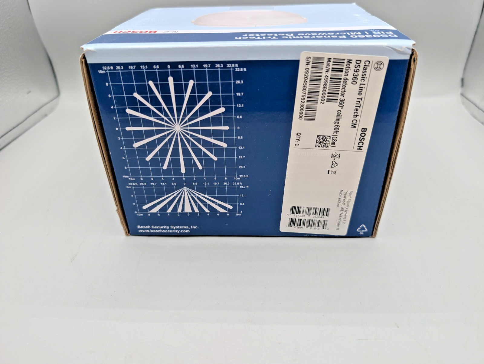 Bosch DS9360 Panoramic TriTech Microwave Detector 360 MOTION DETECTOR