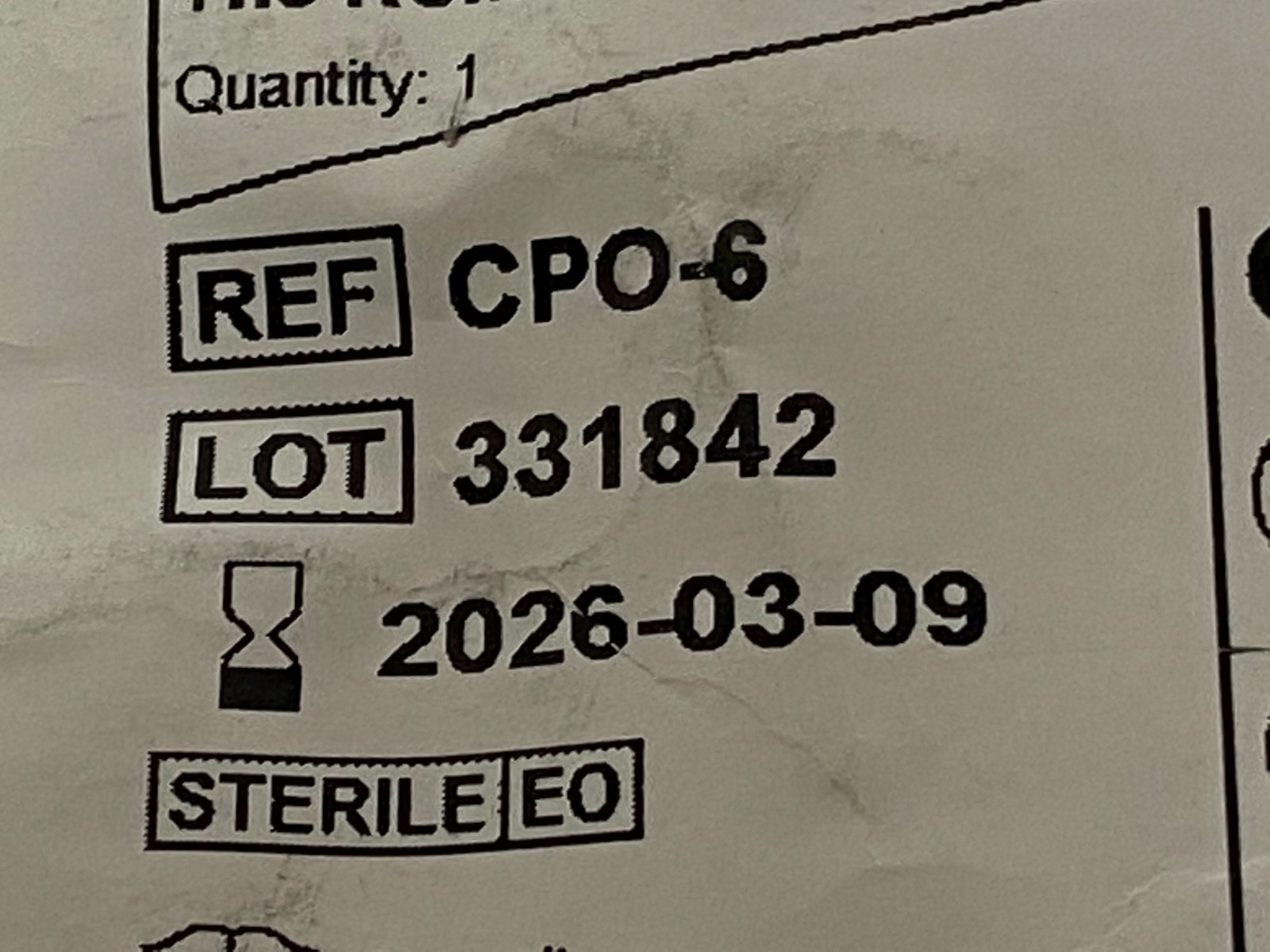 COOPER SURGICAL Occluder CPO-6 Exp.2026-03 (*CC16*)