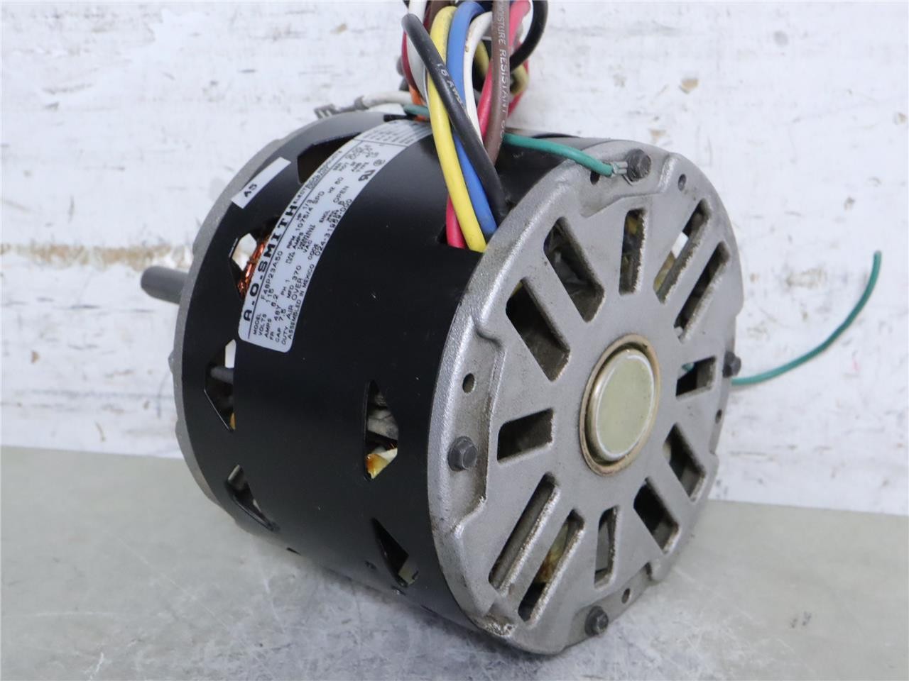 AO Smith F48P23A50 Blower Motor 1/3HP 115V 1075RPM 4SPD 60Hz 024-31969-000 CCWLE