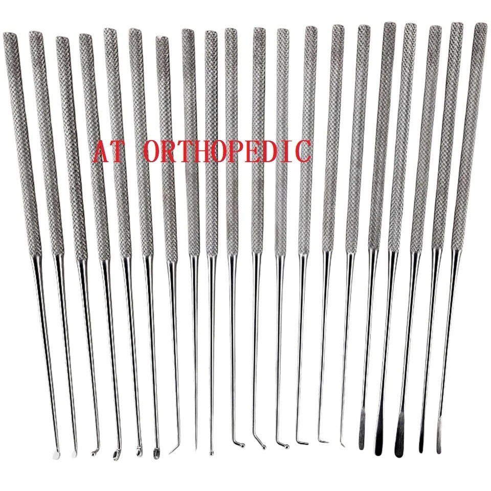 Rhoton Micro Dissector Expanded Set 20 Pcs Neurosurgery Instruments Surgical Kit