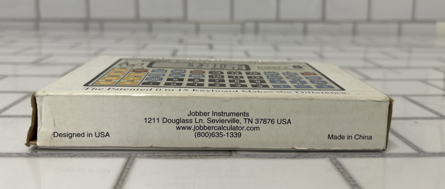 THE ULTIMATE BUILDER’S CONSTRUCTION CALCULATOR JOBBER “6” *TESTED *W/BOX