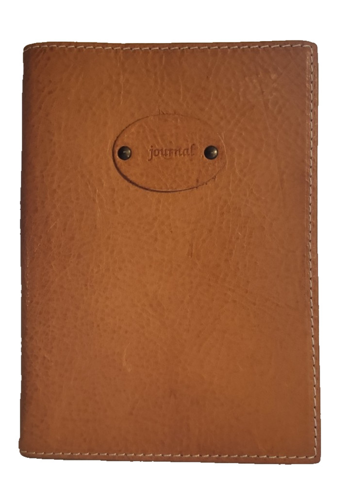 Italian Brown Leather Journal Lined Pages Barnes & Noble 7 x 9 inch New