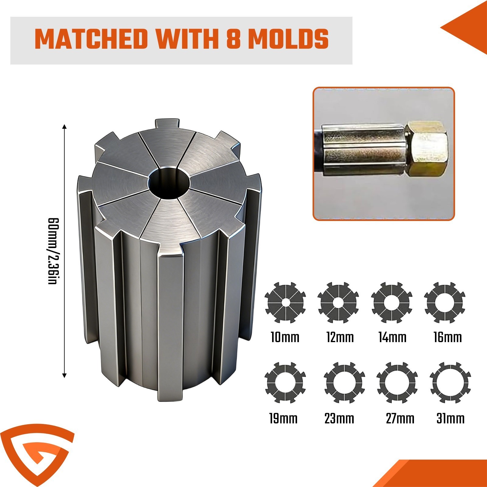Universal Hose Crimping Machine for Hydraulic Pipe 1/8 to 1 Inch Set