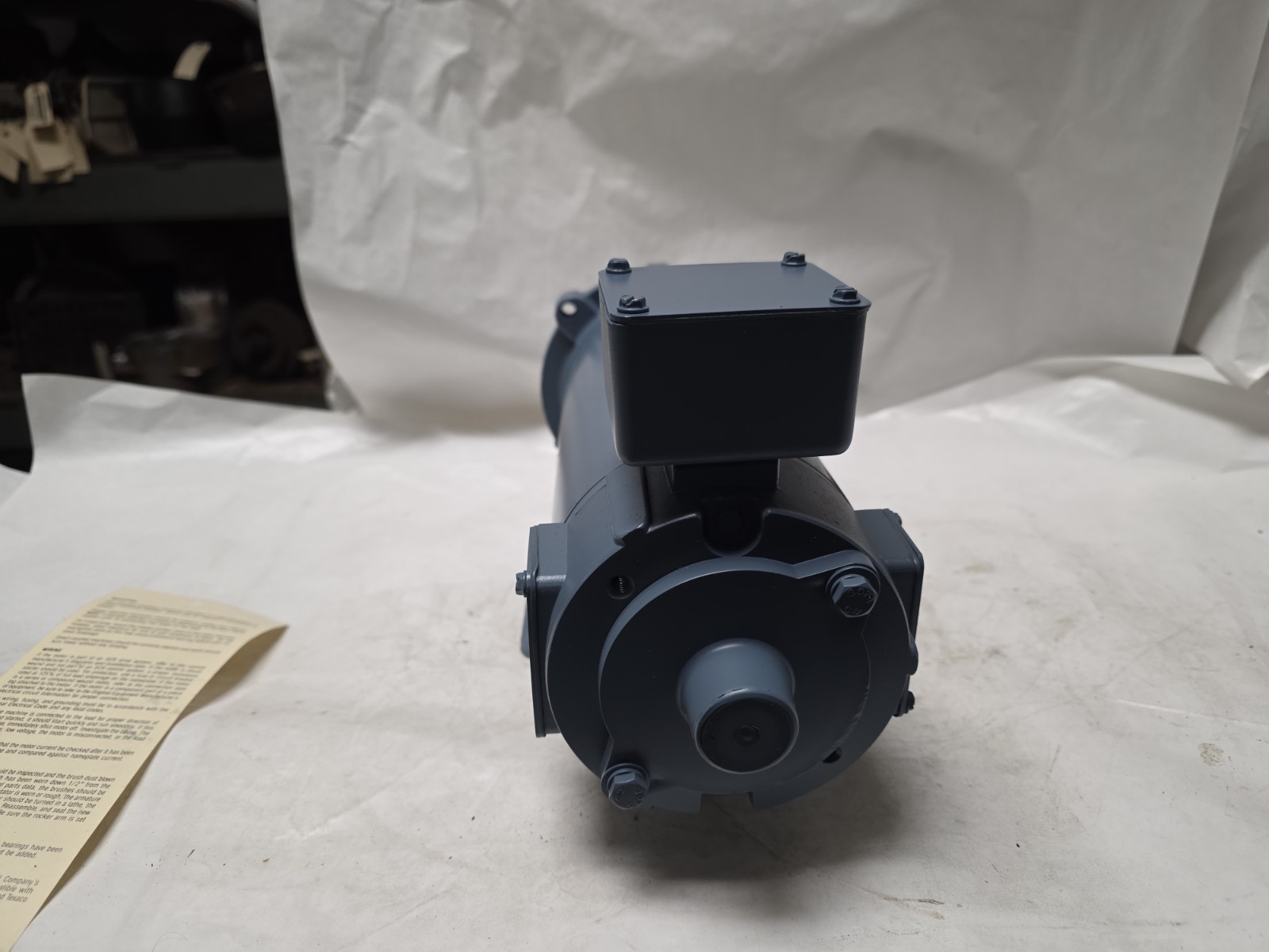Baldor / Emerson Cat. 3120-411 1/2 Hp. DC Electric Motor 56C Fr. 90 V. 1750 rpm
