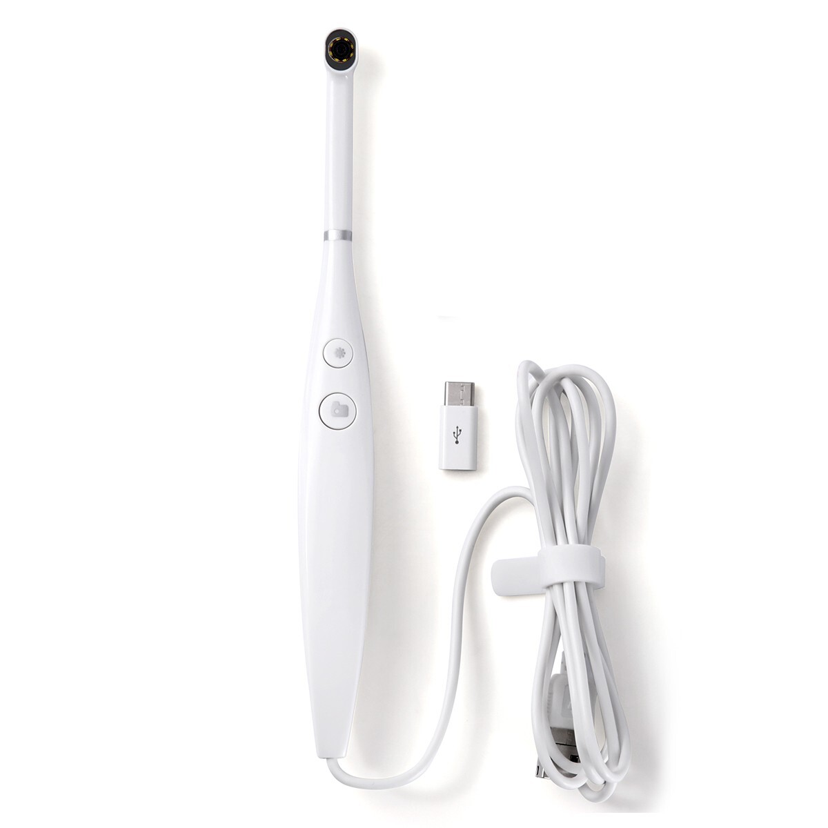 AZDENT Dental USB Intraoral Camera 8 LED Oral Endoscope 3-Speed Adjustment IPX5