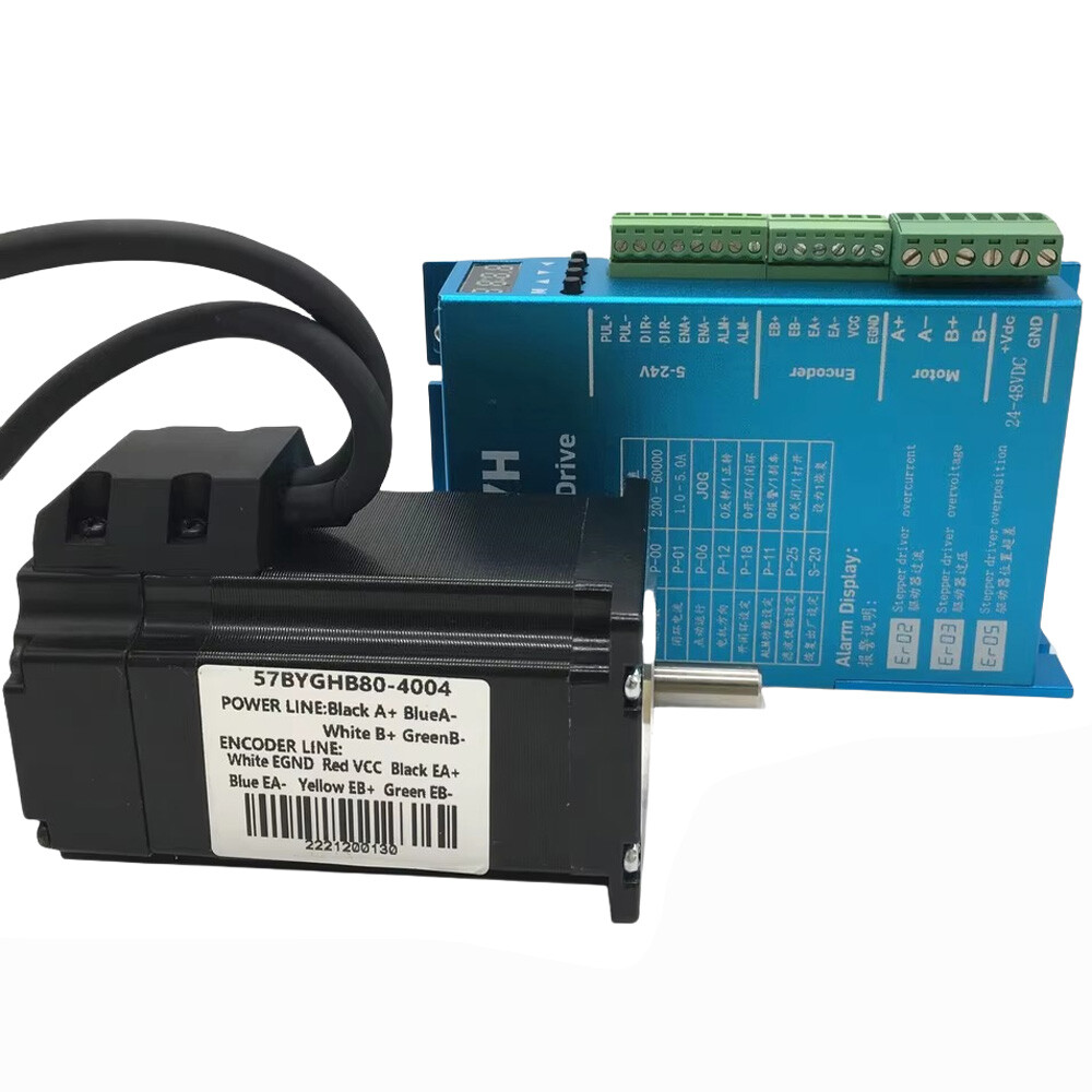 Nema23 Nema34 Closed-loop Stepper Motor 1.2Nm~12Nm Hybrid Servo Driver Kit CNC