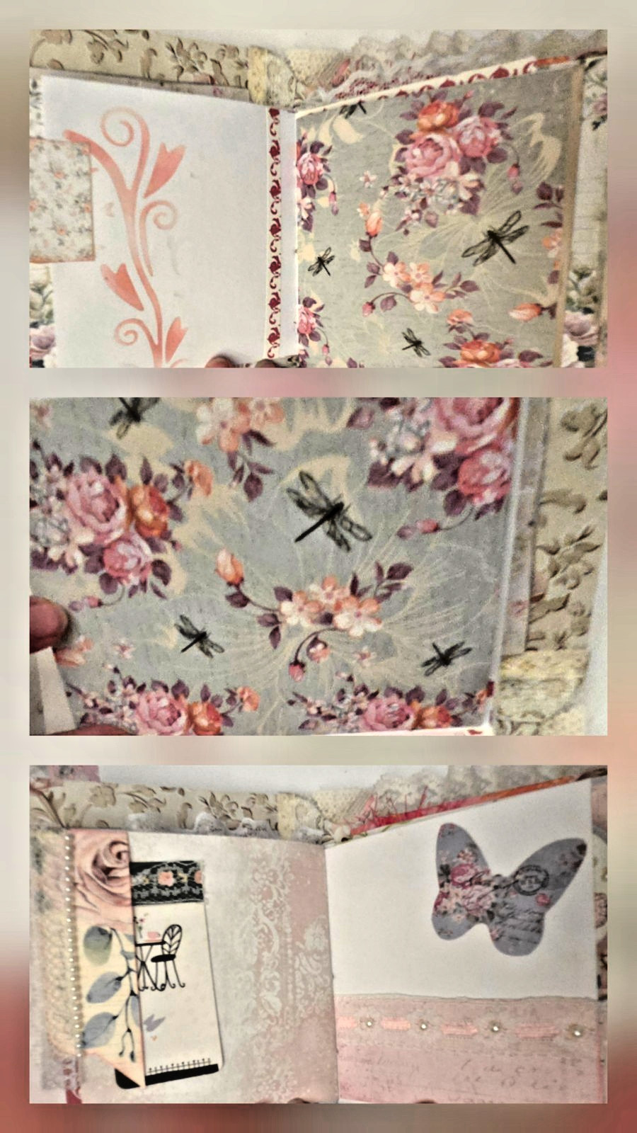 Sweet Junk Journal Perfect for Young Lady Handmade 100+ pages Shabby Chic