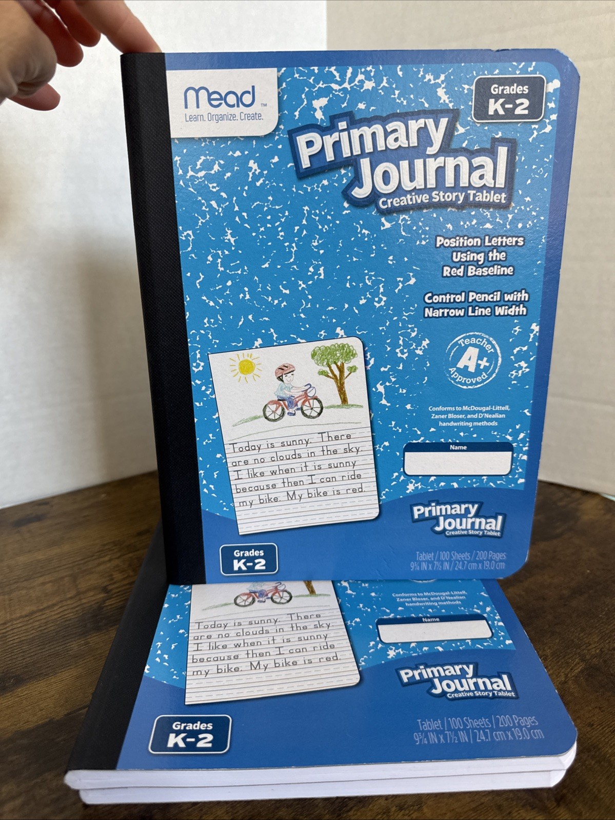 3PK Mead Primary Journal Creative Story Tablet Blank and Ruled Composition