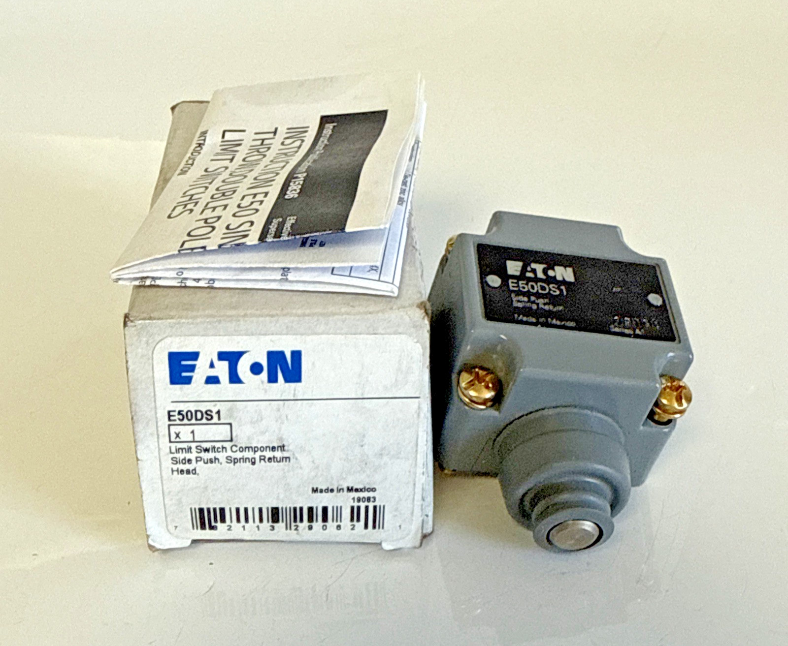 Eaton E50DS1 Limit Switch Head Side Push, Spring Return