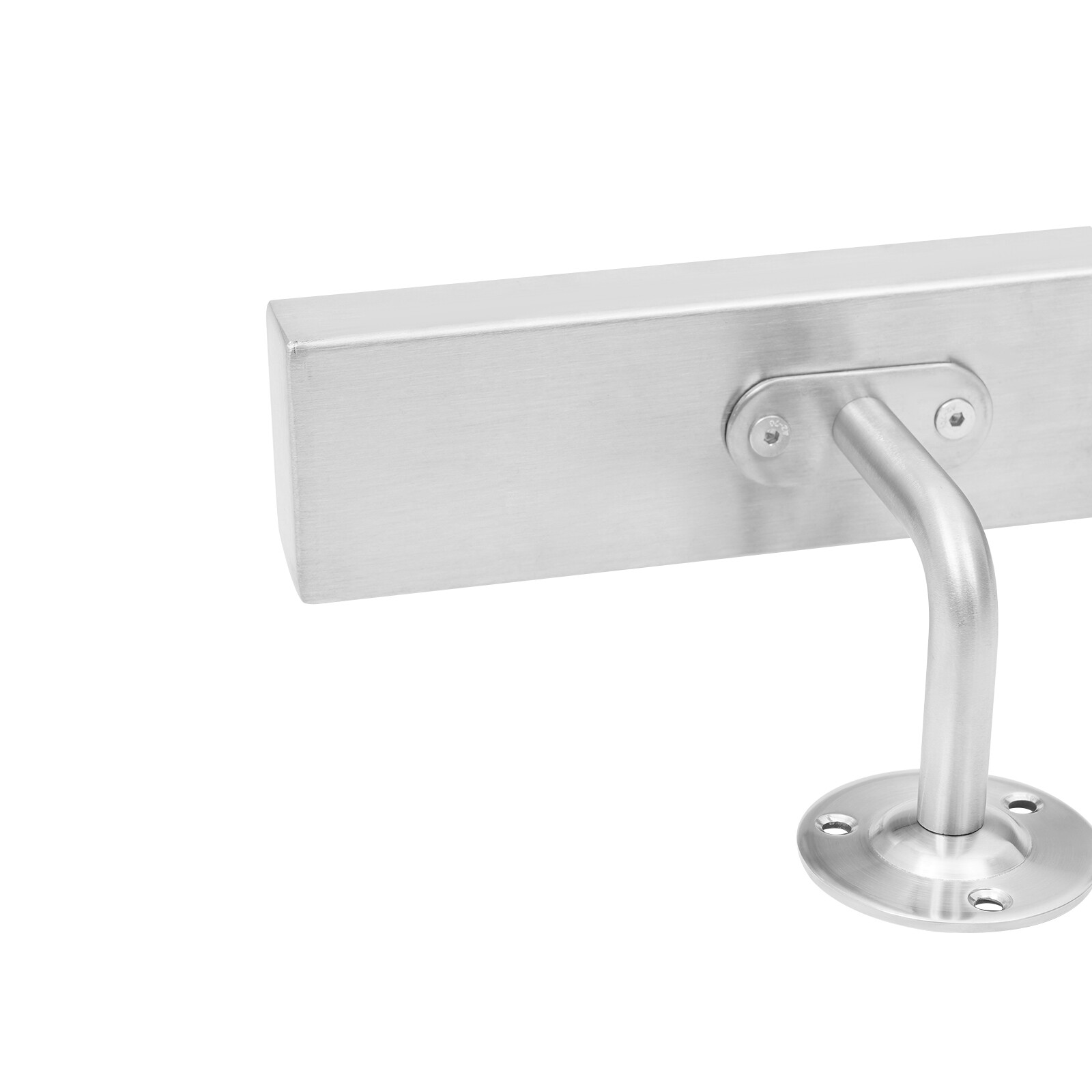 3.05M Stainless Stair Rail 101×9.8cm – Baking Paint Rectangle, Wall Mount