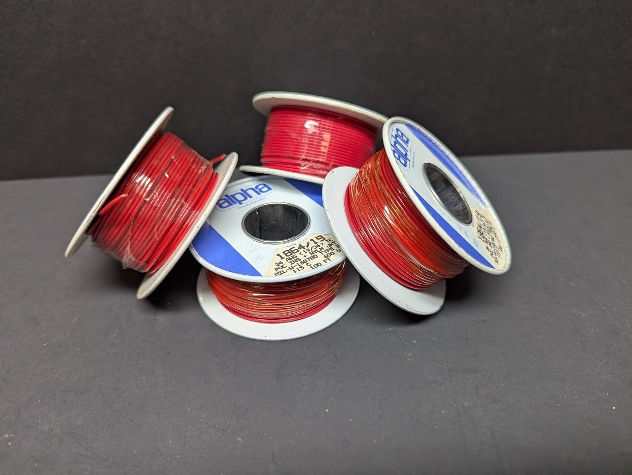 ALPHA 24 AWG , TINNED COPPER (TC) CONDUCT W/PVC INSUL. WIRE MILITARY GRADE 100′