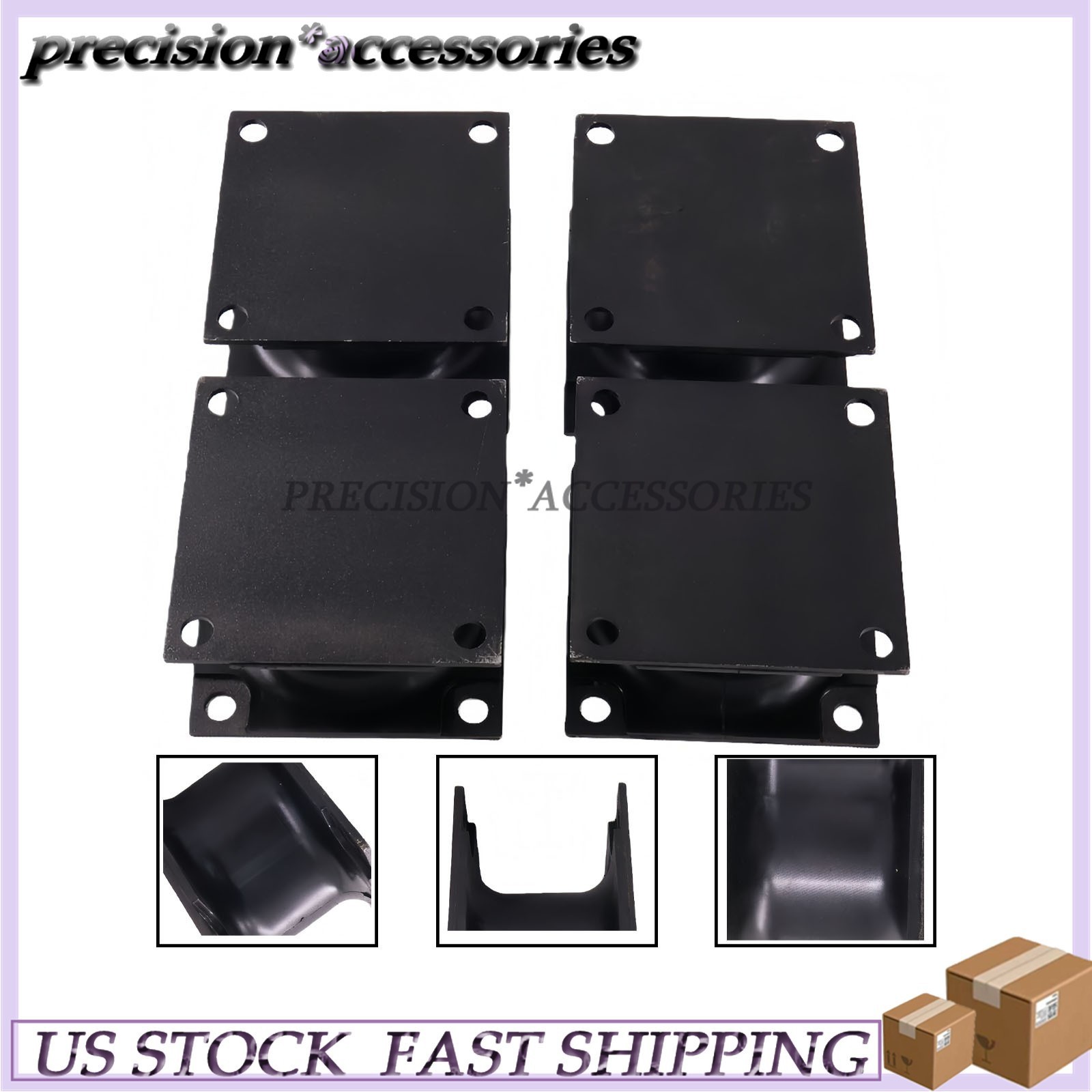 4PCS Vibratory Plate Compactor Rubber Isolator Shock Mount For Bobcat PCF64