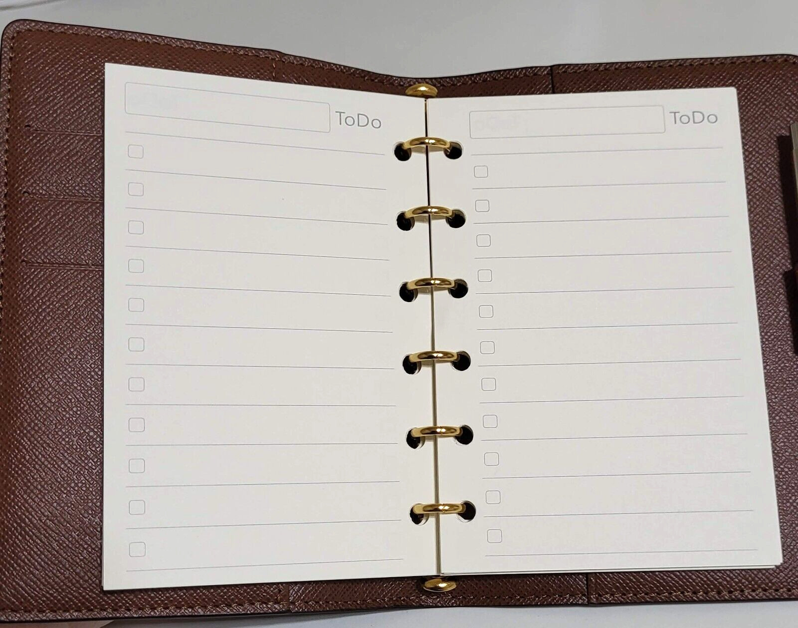 fits Louis Vuitton PM Small Agenda: Monthly Weekly Refill+Pouch+Insert Pen