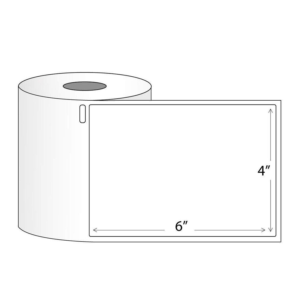 6 Rolls 1320 Labels 4×6 Thermal Shipping Label 220/Roll Dymo 4XL 1744907 USPS