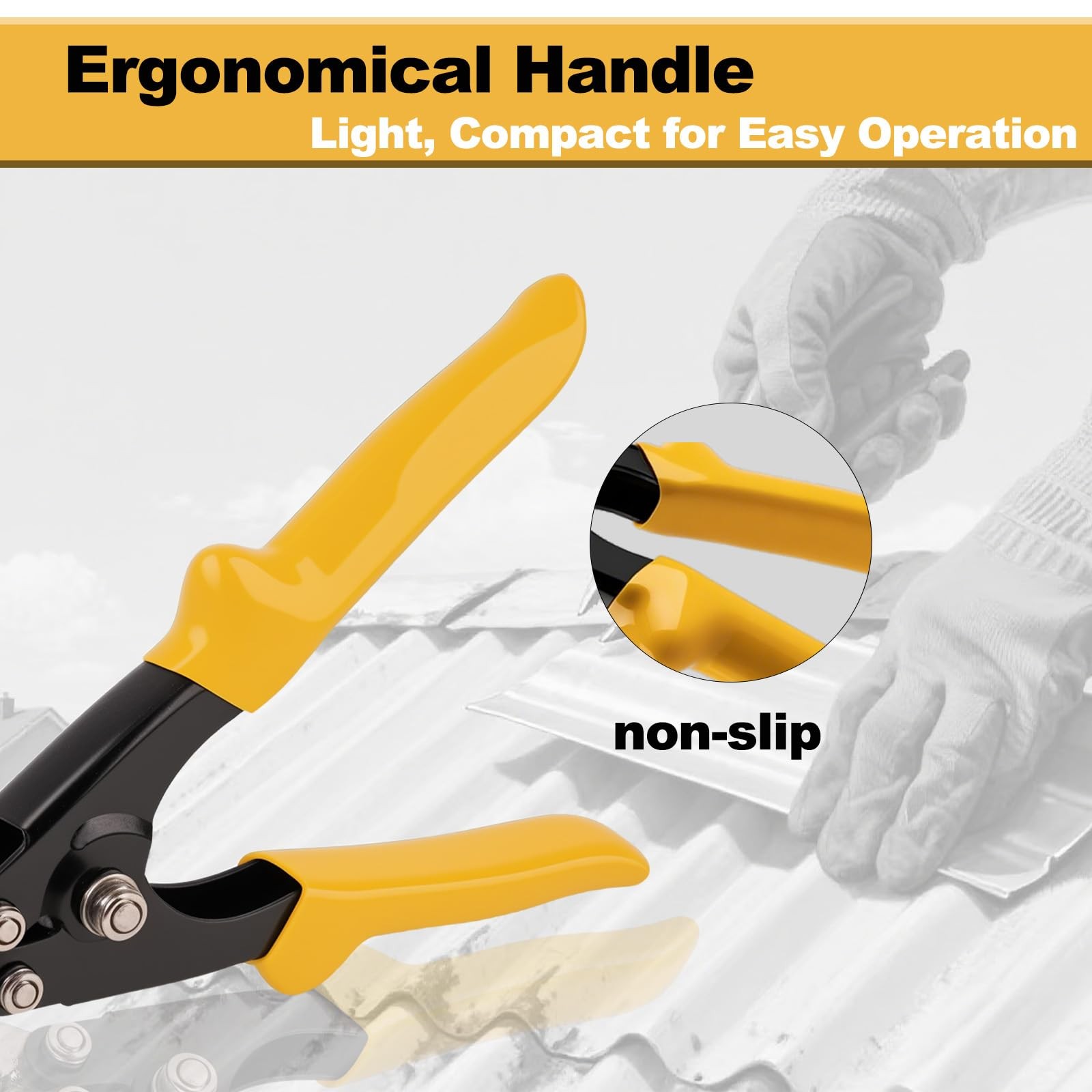 Rpeconu 3 Inch Sheet Metal Hand Seamer, TPR Handle Straight Jaw Bender, Heavy…