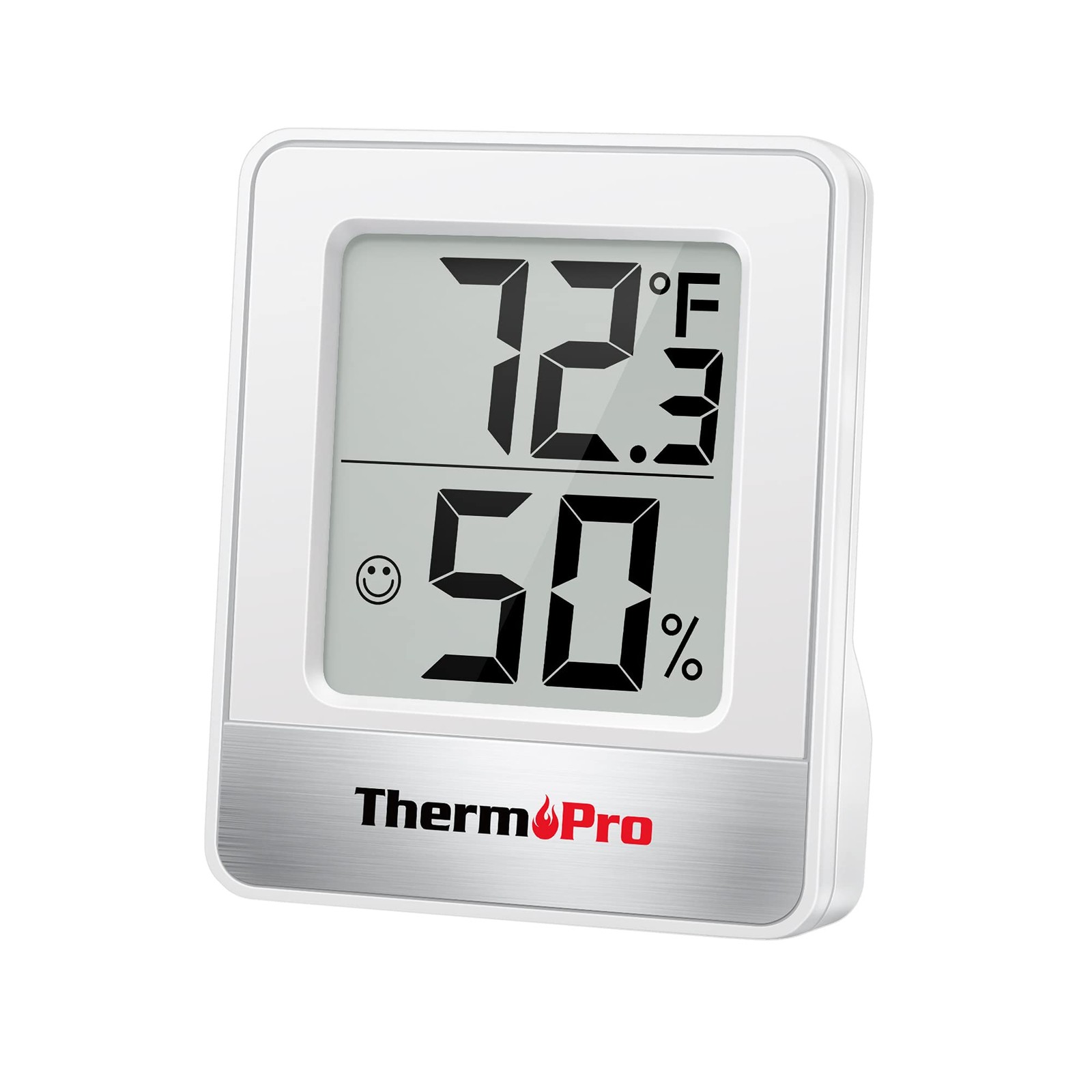 TempPro TP49 Digital Hygrometer Indoor small, White Thermometer