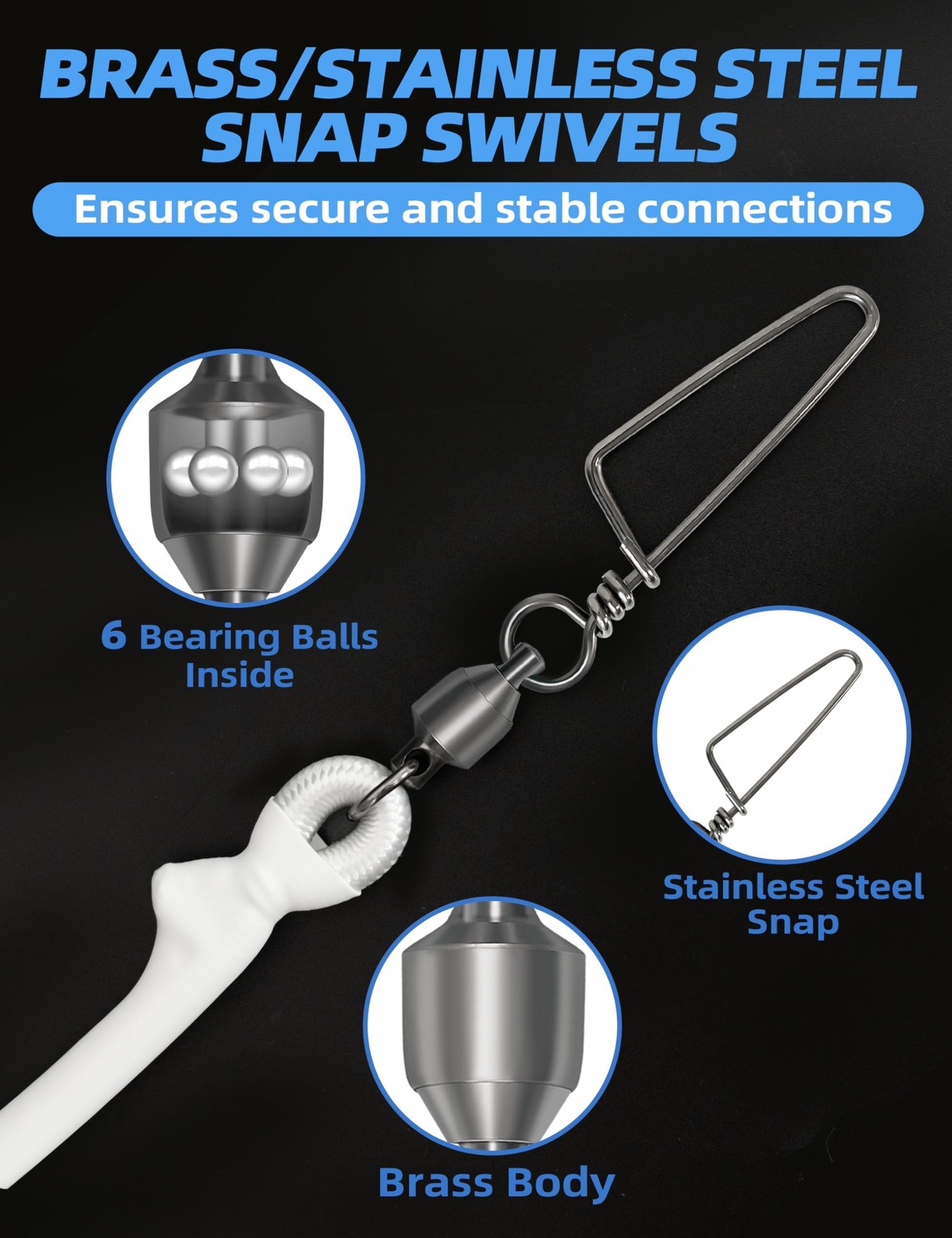 (BLACK) BLUEWING Outrigger Halyard Lock Pulley Single/Double/Triple Halyard Lock
