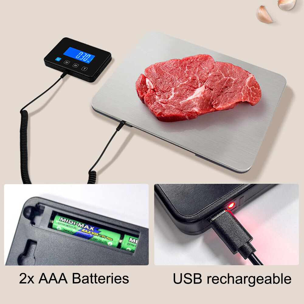 200kg 440lbs LCD Digital Postal Parcel Scales Platform Postage Shipping Weighing