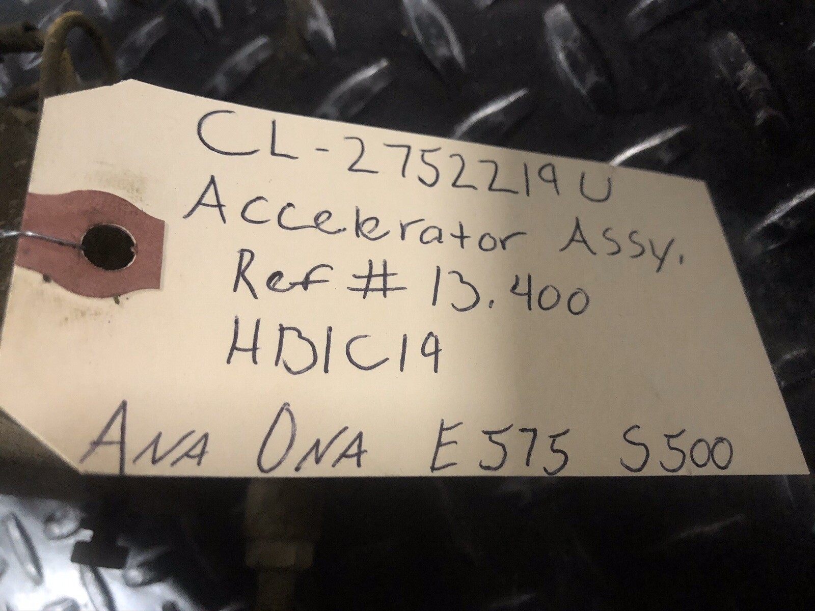 CL-2752219 Accelerator Assembly Clark TW25B TW125 Forklift Parts Used Ref#13.400
