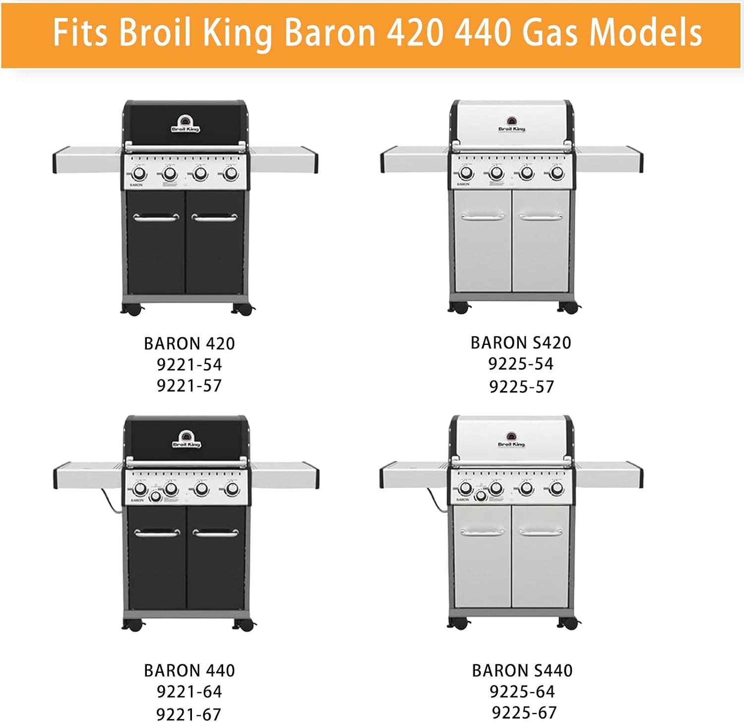 Grill Replacement Part for Broil King 9215-54 9221-54 9221-64 9221-67 9235-24