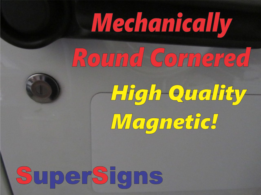 SUPPORT VEHICLE Magnetic signs 3×24 for Car Truck Van SUV Bike Race Triathlon