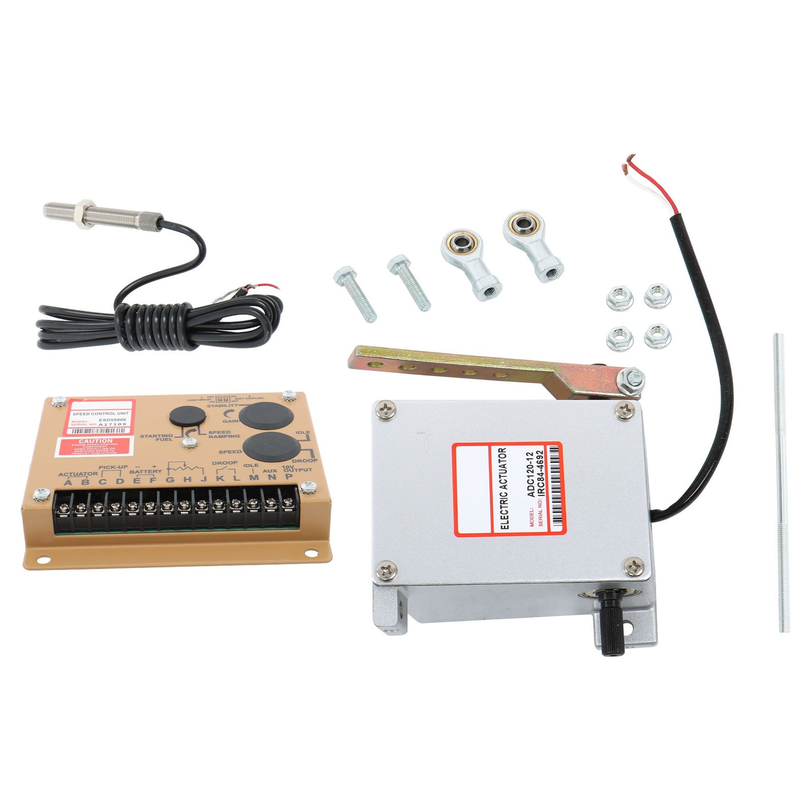 Generator ADC120-12V+ESD5500E+MSP6729 Governor Actuator Speed Control Unit