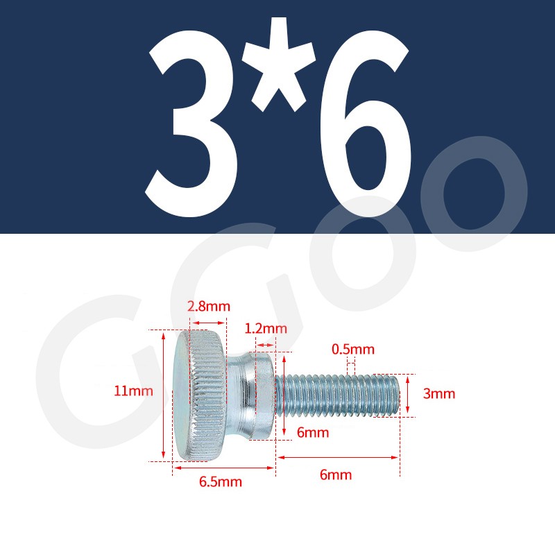 KNURLED THUMB SCREWS ZINC PLATED STEEL HAND GRIP KNOB BOLTS M3 M4 M5 M6 M8 M10