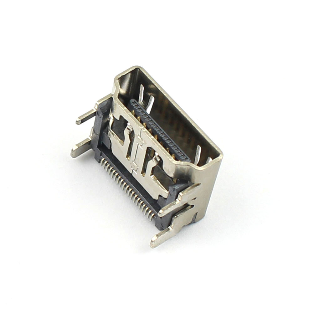 5Pcs HDMI 19 Pin 19P Female SMT SMD Jack Connector PCB 4 Legs Plug Socket