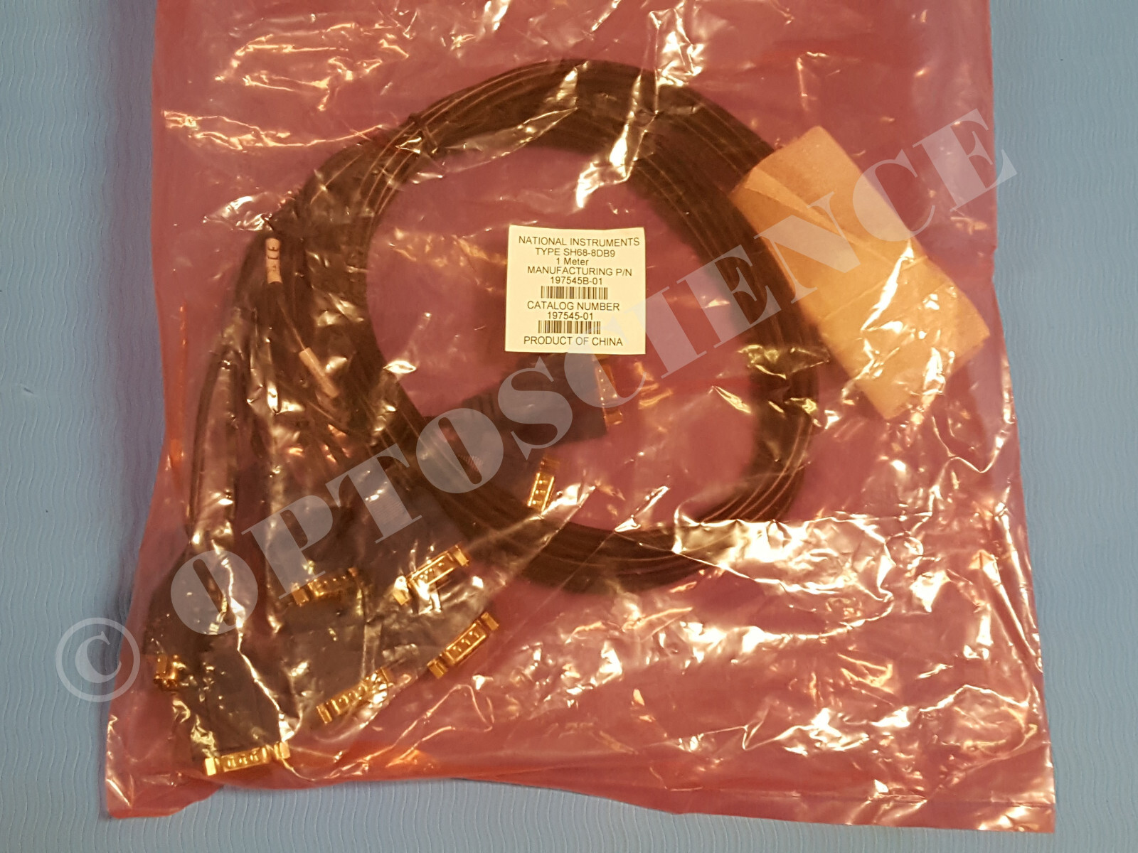 NEW – National Instruments SH68-8DB9 RS232 Serial Breakout Cable, 197545B-01