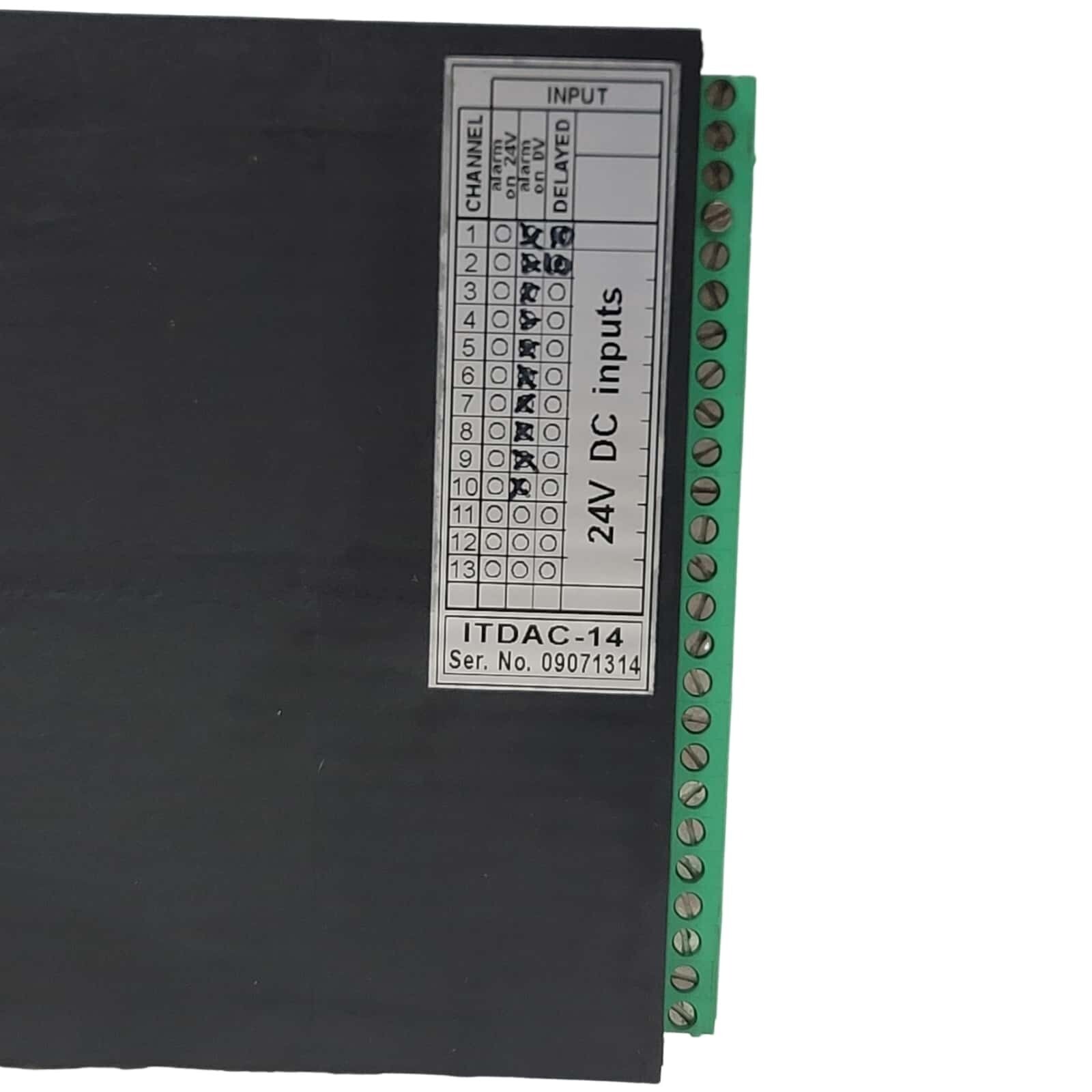 INELTEH ITDAC-14A ALARM AND CONTROL UNIT BY RIJEKA CROATIA Ser.No. 09071314