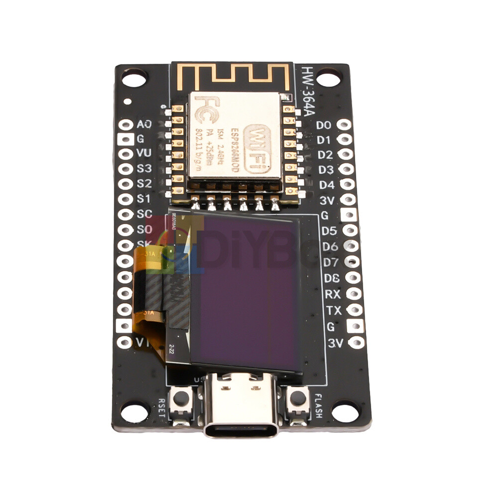 NodeMCU ESP8266 ESP-12F WiFi Development Board Module ESP 8266 with 0.96″ OLED