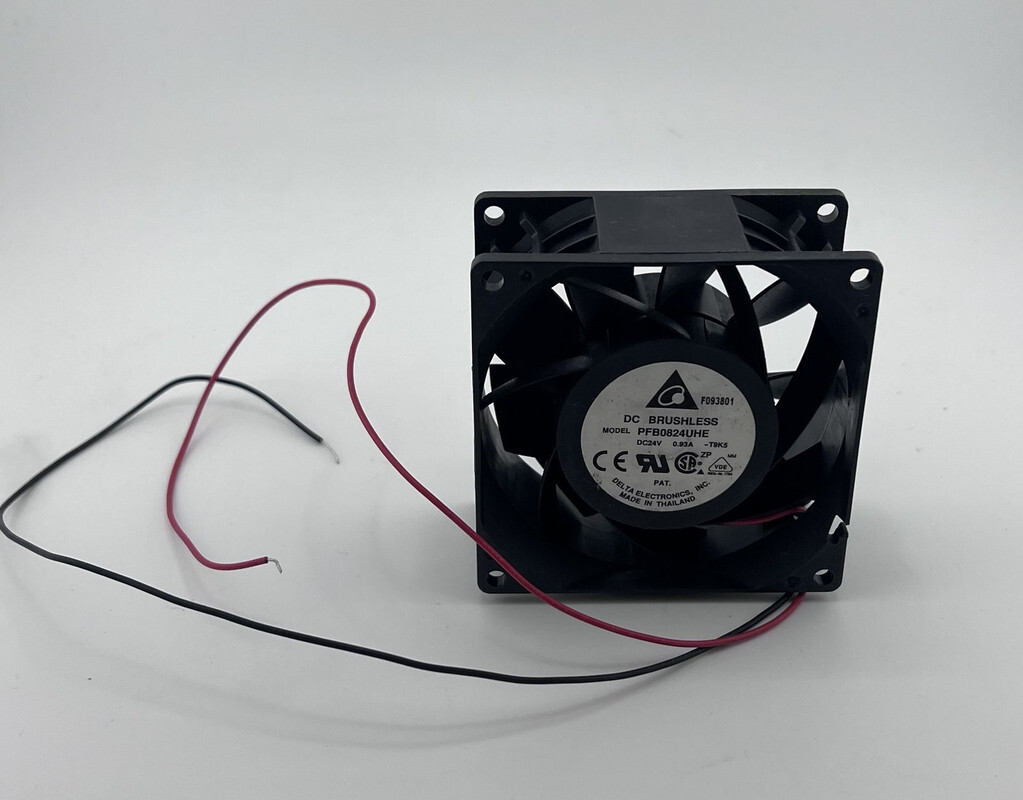 DELTA GROUP PFB0824UHE DC24V 8038 8CM 0.93A 2 WIRE REPLACEMENT COOLING FAN