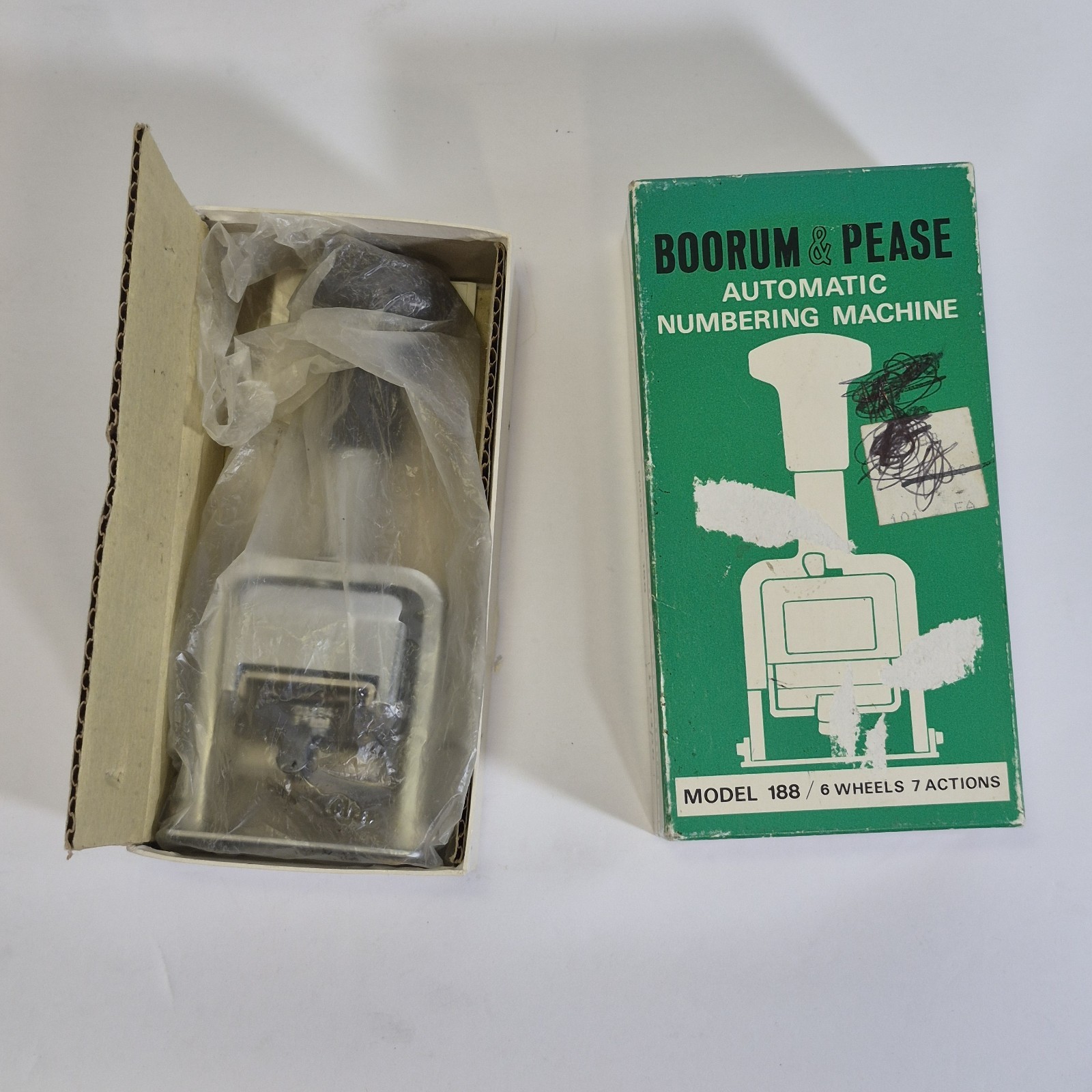 Vintage Boorum & Pease Automatic Numbering Pricing Machine Model 188 Japan