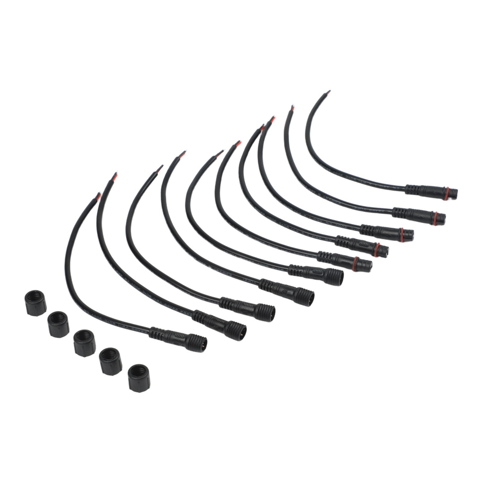5*Pair 2/3 Pin 22AWG Wire Waterproof Electrical Wire LED Light Bar Connector New