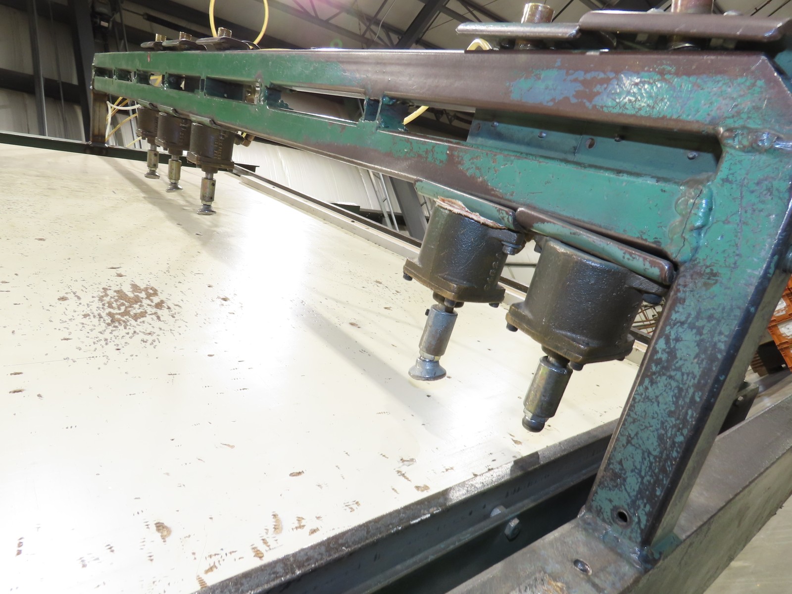 5’x 16′ Face Frame Assembly Table Pneumatic Dual Clamp Steel Frame