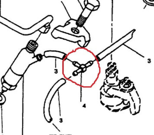 4x MEP 803A Fuel Return Line Tee UPGRADE 186-6177