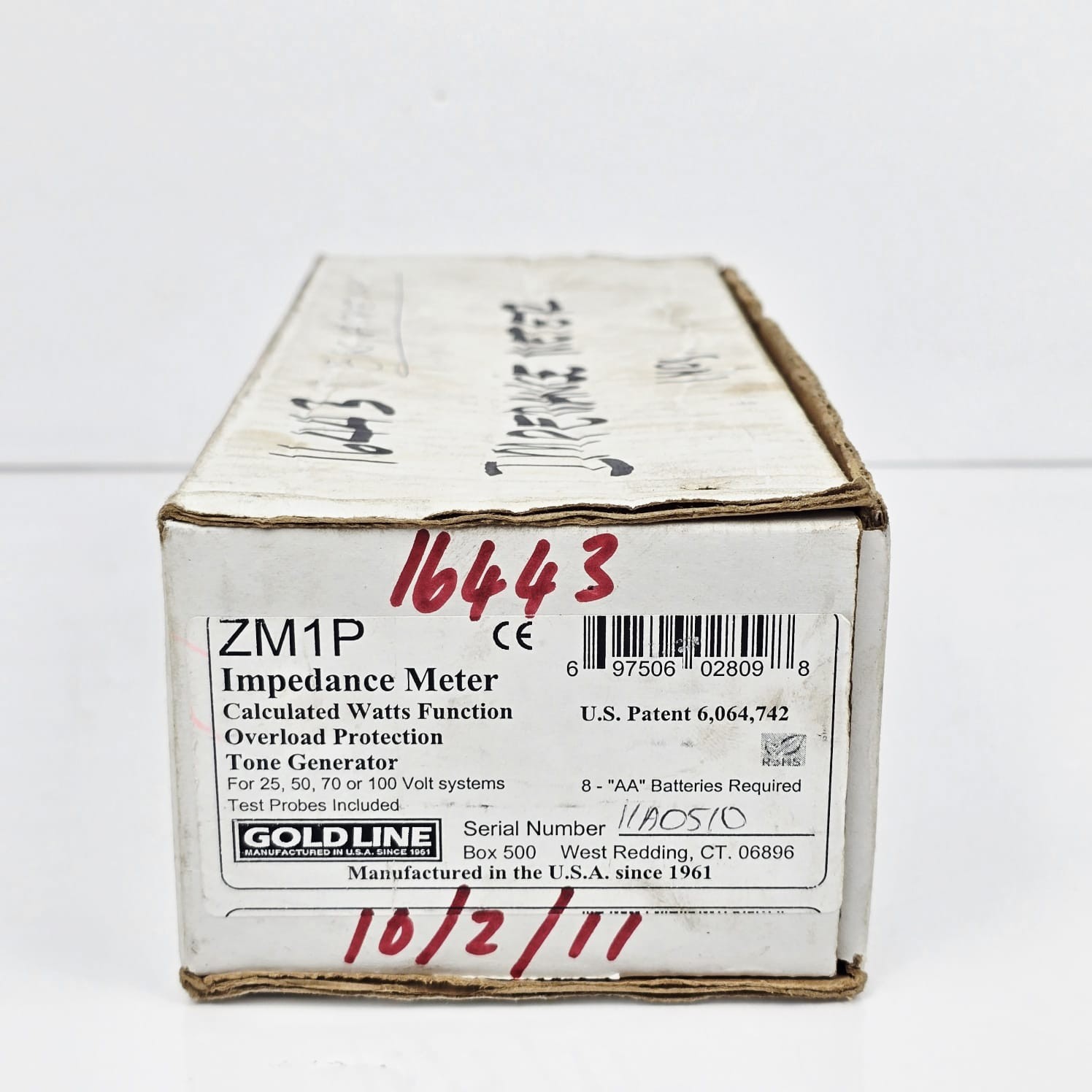 Goldline ZM1P Battery Operated Meter And Wattage Analyser