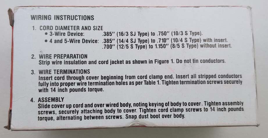 PASS & SEYMOUR L2130-P TURNLOK PLUG 30A 120/208V 4P 5W Grdg. NEMA L21-30P
