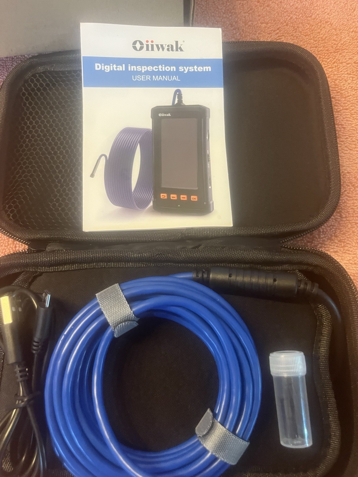 New In Box Oiiwak 1080P HD Digital Endoscope Inspection Camera 11FT 3.5m