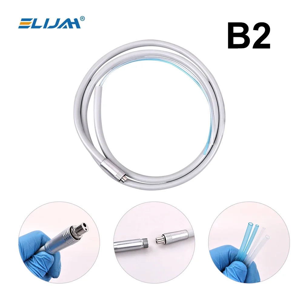 Dental 2/4 Holes Silicone Tubing Hose for Air Turbine High Speed Handpiece IN US