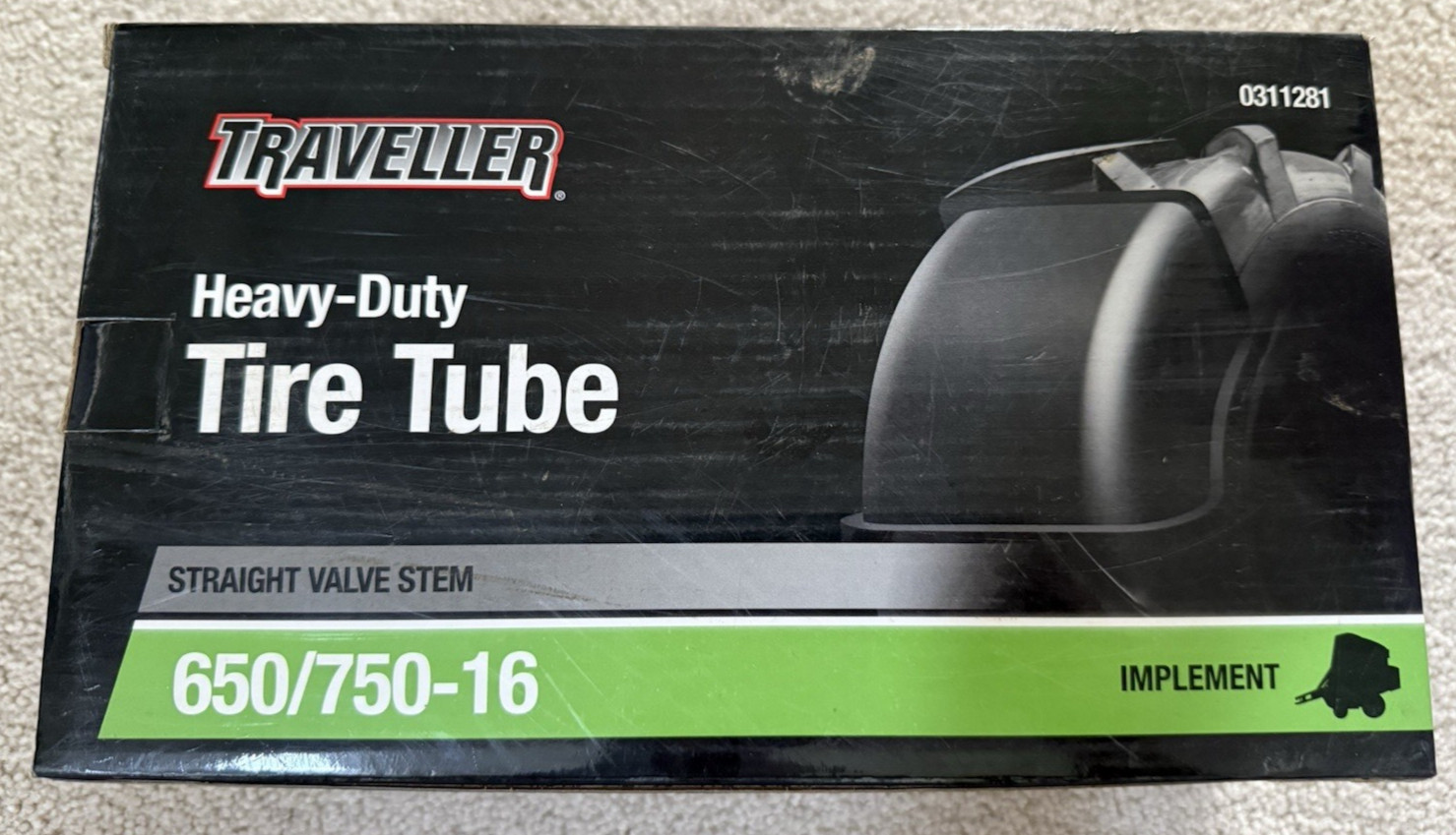 Traveller 6.50/6.70/7.00/7.50-15/16 Implement Inner Tube with TR-15 Valve Stem