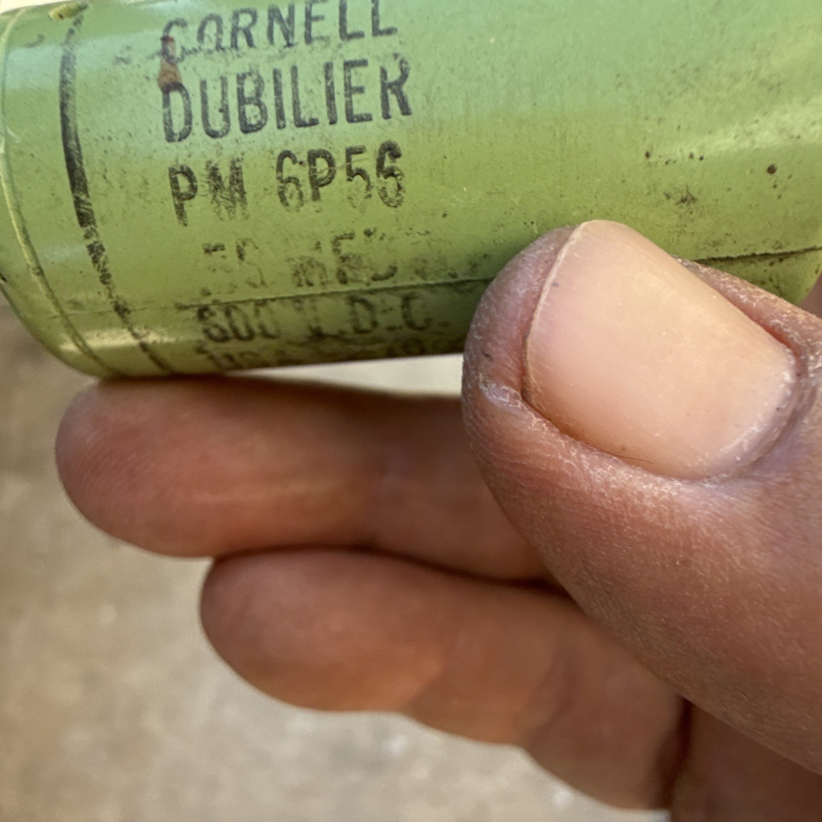 Cornell Dubilier PM6P55 PM6P 0.5uF 600V Metallized Paper Film Axial ±10%