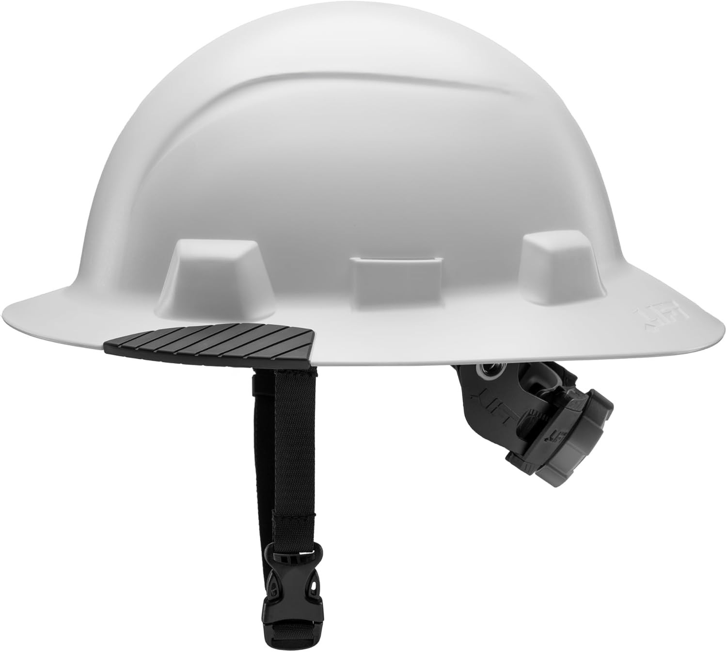 Lift Safety White Carbon iDAX HDPE Full Brim Vented Hard Hat Class C Z89.1 Poly