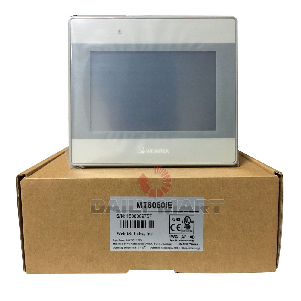 New In Box WEINTEK MT8050iE 4.3″ TFT LCD Human Machine Interface HMI Display