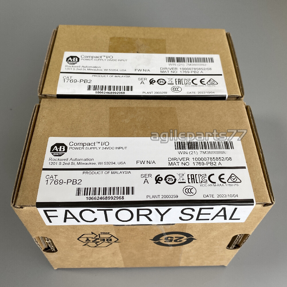 Allen-Bradley 1769-PB2 CompactLogix DC 2A/0.8A Power Supply 1769PB2 New Sealed