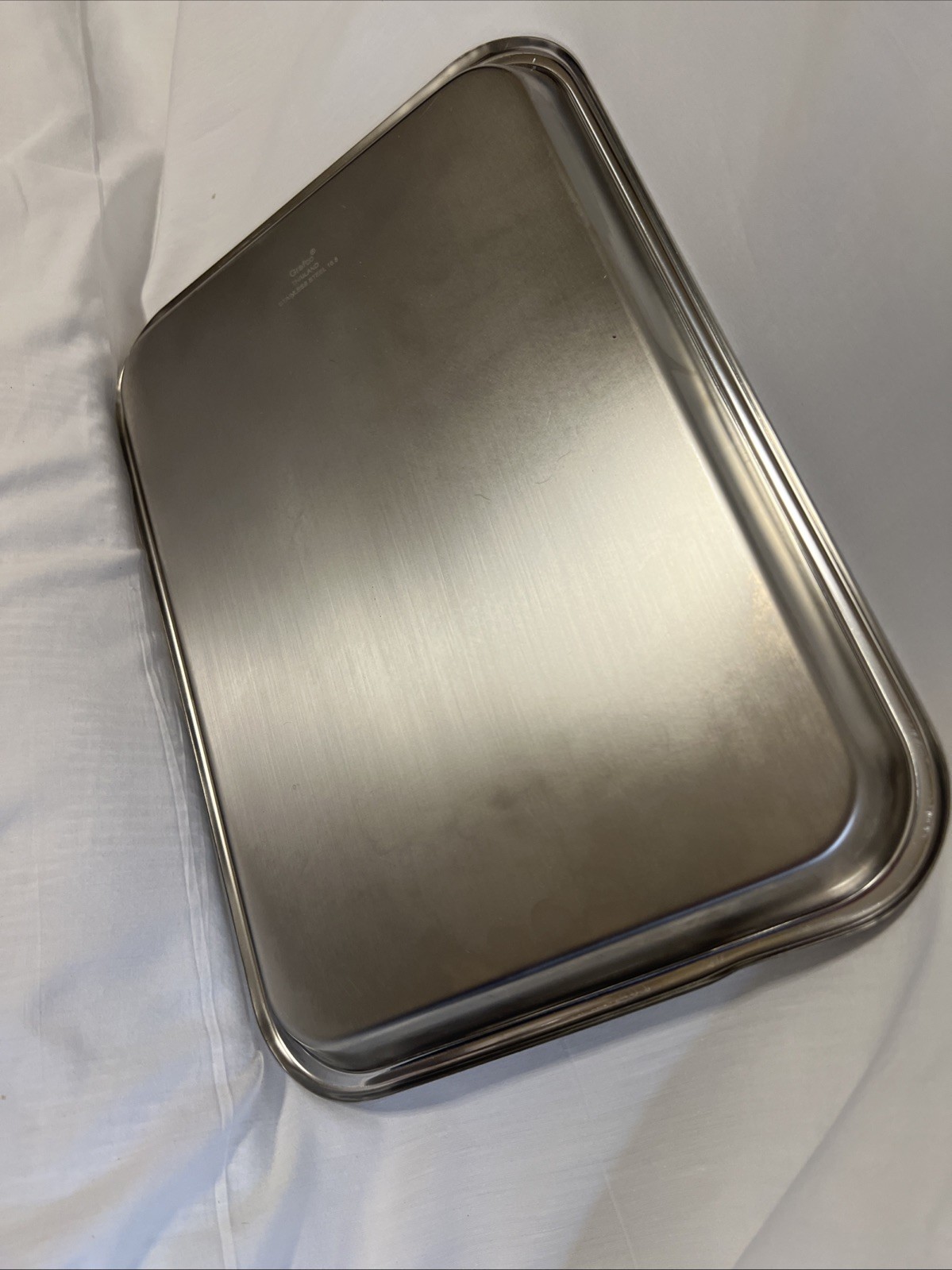 Grafco Stainless Steel Instrument Tray, Medium Size, Metal Surgical Mayo Tray fo