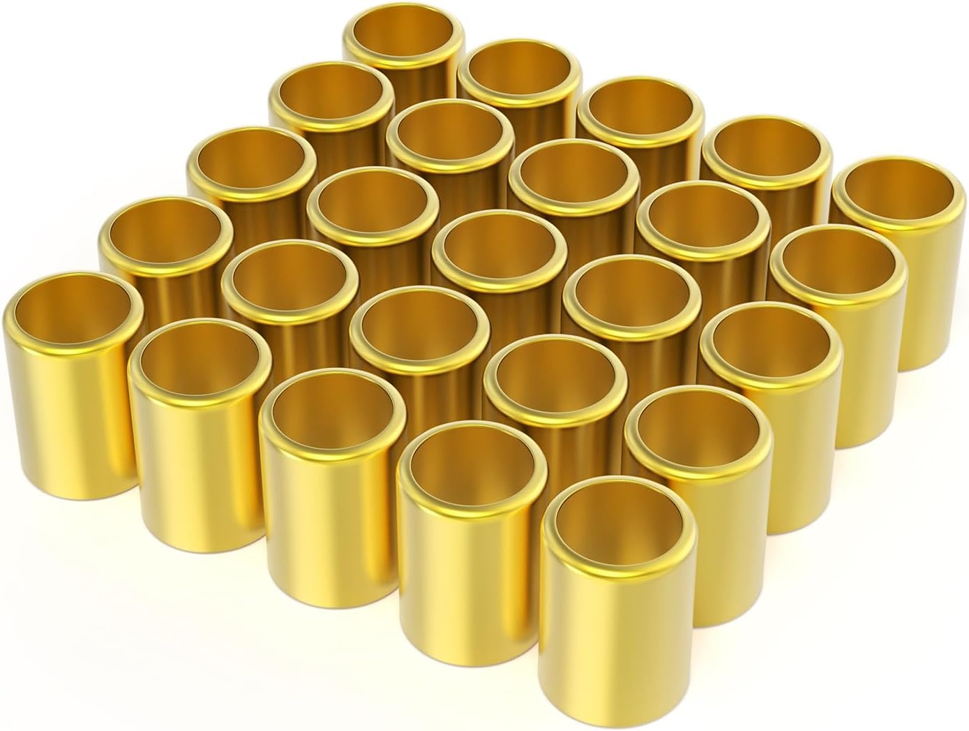 25PCS Hose Ferrules Brass Fitting 7325, 14.5Mm Air Hose Crimping Fittings Used i