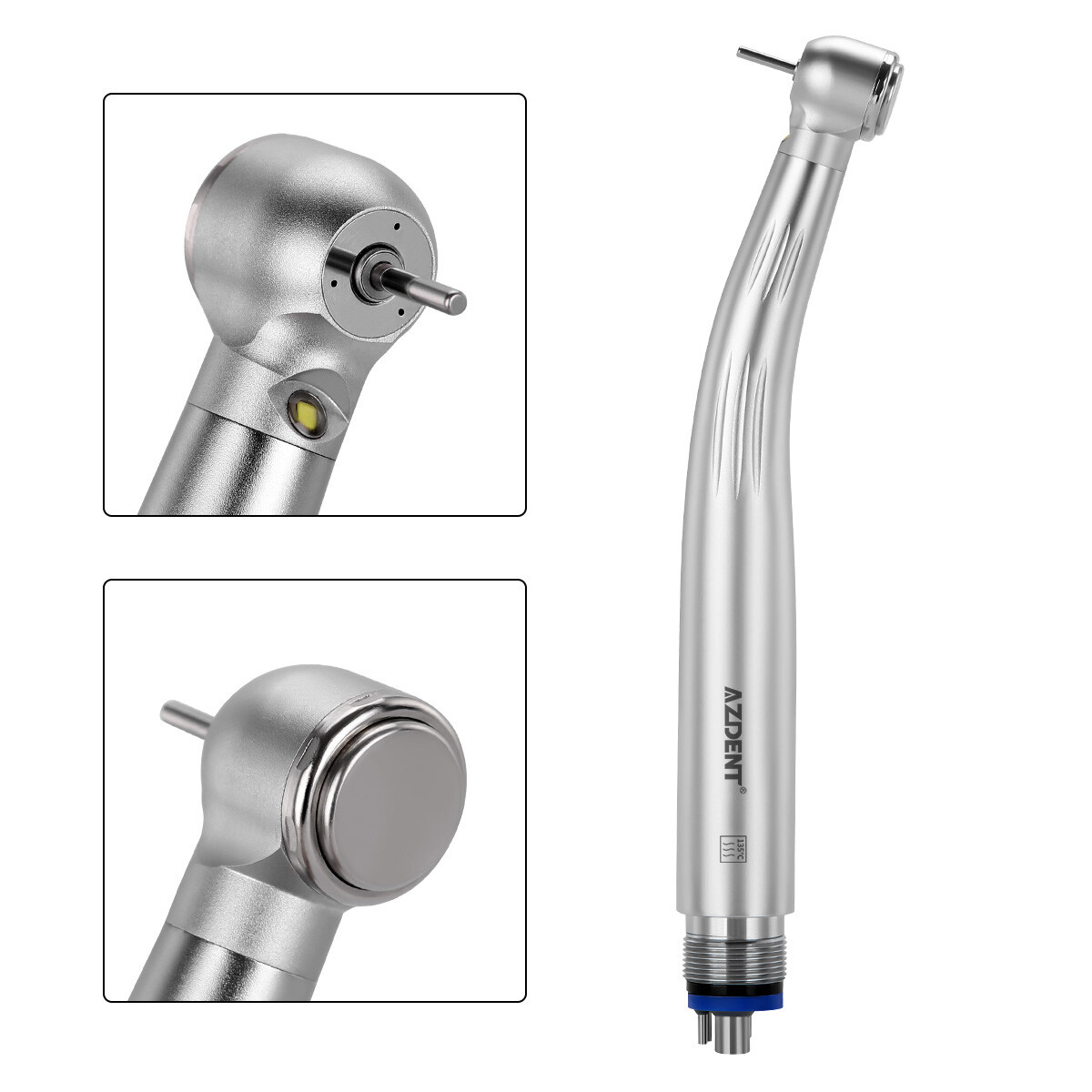 Dental E-generator LED High Speed Handpiece Air Turbine 4Holes 3 Water Spray