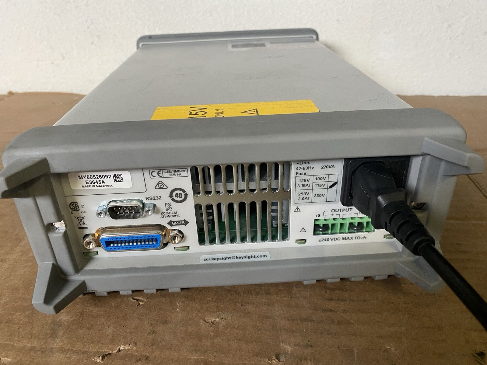 Genuine HP Keysight Agilent E3645A DC Power Supply 35V 2.2A 60V 1.3A
