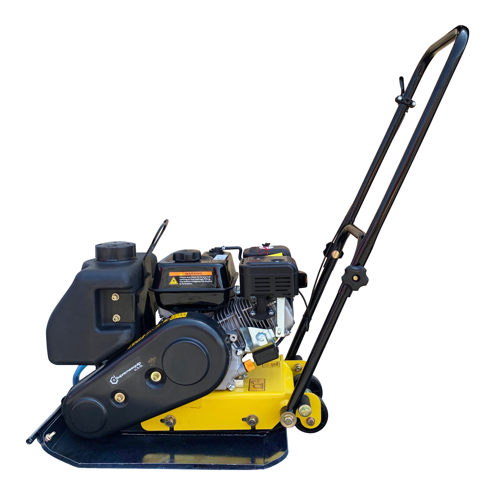 Walk Behind Vibratory Plate Compactor w/ Water Tank Heavy Duty Large Plate 6.5hp